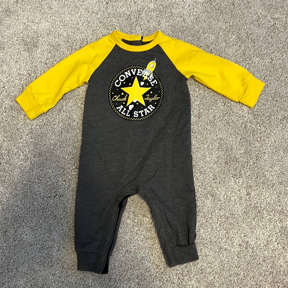3/$20 CONVERSE size 6 months baby boy one piece